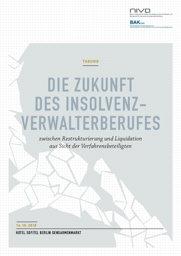 Zukunft des Insolvenzverwalterberufes deckblatt